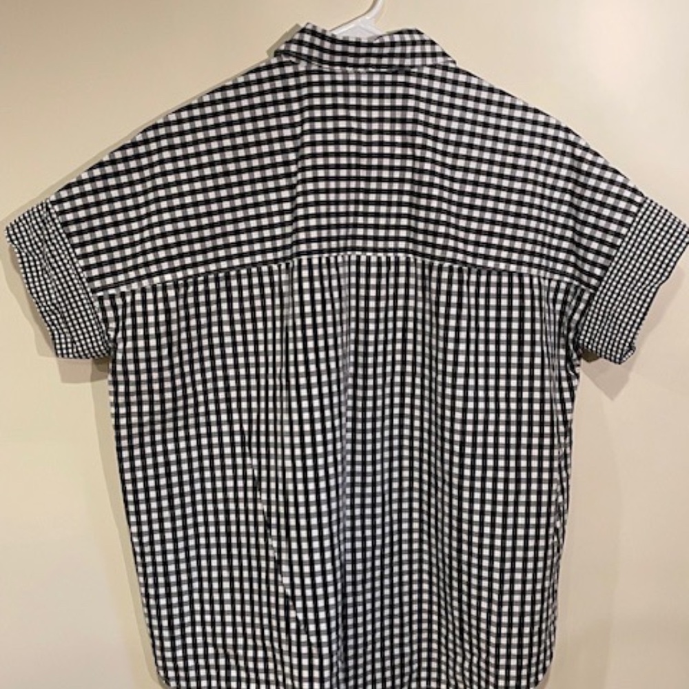 Madewell - Gingham Play Button Down Size Small - image 4